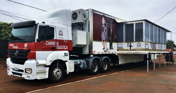 Imagem de compartilhamento para o artigo Prefeitura informa que atendimentos da Carreta da Justiça segue até sexta-feira em Figueirão  da MS Todo dia